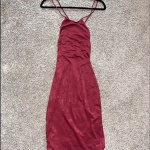 Velvet halter dress